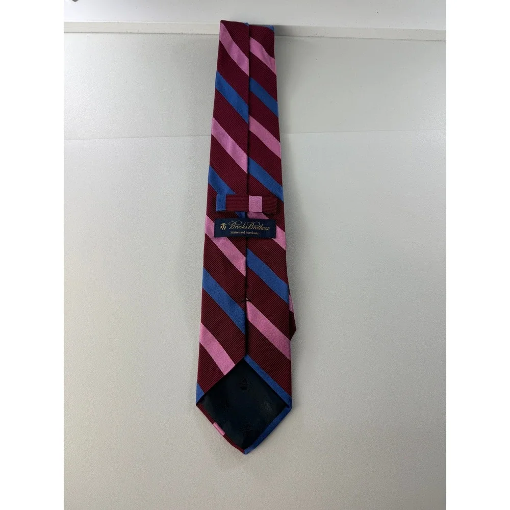 Brooks Brothers Makers & Merchants‎ Striped Silk Necktie Mens